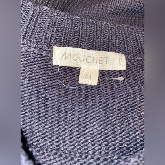 Mouchette Oversize Scoop Neck Slouchy Sweater Long Sleeve Pullover Women M - Picture 5 of 6